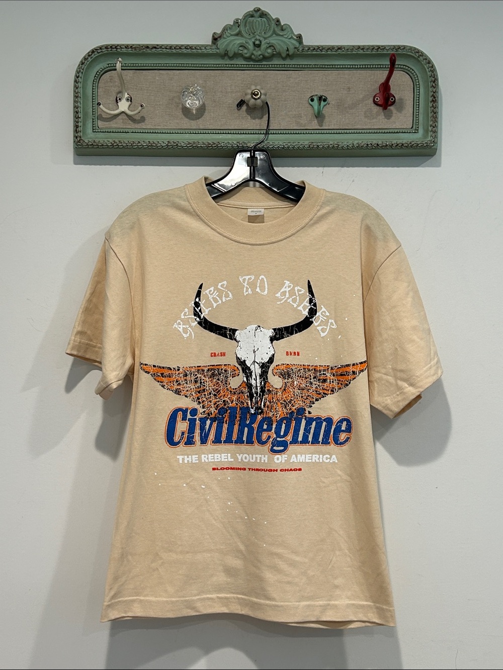Civil Regime Rebel Youth of America Blooming through chaos SAMPLE T-shirt small